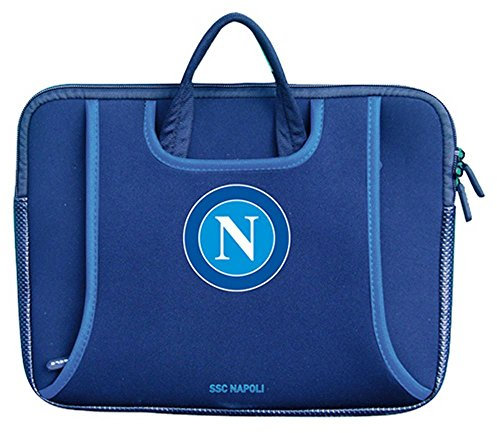 Techmade Borsa per Notebook 10, SSC Napoli, Blu
