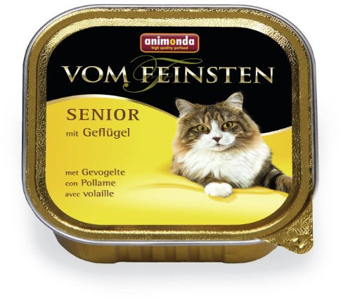 ANIMONDA Senior Nassfutter VOM FEINSTEN Geflügel 100g für ältere Katzen