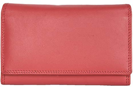 Damen Leuchtend-Rosa Leder Portemonnaie - Brieftasche HMT
