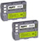 Ayex® – Set EN-EL3e batteria agli ioni di litio per Nikon D70, D80, D90, D100, D200, D300, D300S, D700