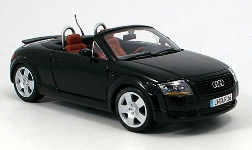 Audi TT, Roadster, schwarz, 1999, Modellauto, Fertigmodell, Maisto 1:18