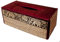 CCcollections Handgefertigte Reed Taschentuchboxabdeckung - Rechteckige Taschentuchbox Fügt Einen Raffinierten Akzent Zu Ihrer Wohnkultur Hinzu - Ideal Für Wohnzimmer Oder Büros (Rot Burgunder)