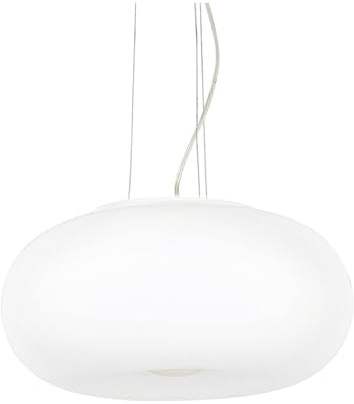 Ideal Lux Pendelleuchte ULISSE SP3 D52, 3-flammig, E27, Ø 52cm, weiß