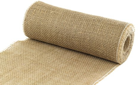 ALJO DESIGN Juteband Tischläufer/Tischband, Natur, 30 cm Breit, 10 m Rolle