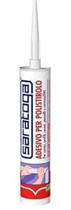 Adesivo per polistirolo 300ml SARATOGA - colla in cartuccia per cornici,profili,pannelli,controsoffitti