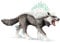 SCHLEICH ELDRADOR Creatures | Schneewolf 42452 | ELDRADOR Monster Spielfigur mit transparenten Rückenkristallen | tolles Geschenk für Mädchen und Jungen | ab 7 Jahren | 15 x 5 x 9 cm