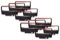 vhbw 10x Farbband Nylonband Tintenband kompatibel mit Nadeldrucker Wincor Nixdorf Beetle 70 Ersatz für ERC-38 B/R, ERC-30, ERC-34