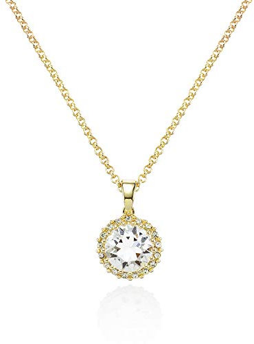 namana Collana Halo cristalli Swarovski. Collana e ciondolo in oro giallo, oro rosa o rodiato, colore argento., Cristallo Swarovski