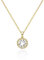 namana Collana Dorata Donna con Raggiera Cristalli, Collana Donna Oro, Collana Classica Semplice con Ciondolo a Goccia in Cristallo, Regalo Donna con Confezione Regalo
