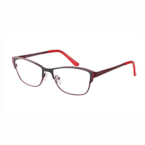 Cat Eye Lesebrille Übergang Photochrome Asphärische Harzlinse Outdoor-Leser Sonnenbrillen für Frauen, UV400 / Anti-Blendung/in Lesevergrößerung 0.50 bis 6.00 Stärke,BlackRed,+5.0