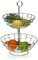 Versa - Frutero de acero inoxidable con 2 estantes para frutas, para cocina, bar, restaurante, VS-10035220