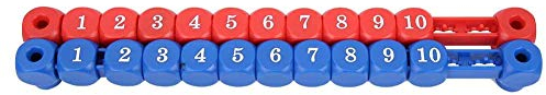 Keenso 2 Stück Tischfußball Torzähler, Kunststoff Tischfußball Torzähler Multifunktional Nr. 1-10 Torzähler für Fußball, Billard Tischfußball
