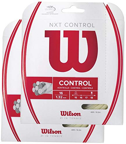 WILSON NXT Control - Corda da tennis, confezione da 2
