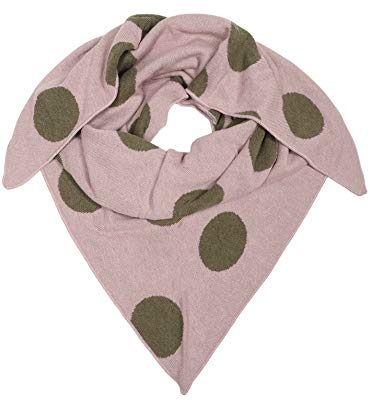 Zwillingsherz Dreieckstuch Stola Schal aus Kaschmir und Wolle für Damen Mädchen Jungen Kinder - Hochwertiges Cashmere Halstuch mit zeitlosem Muster Motiv - Damenschal für Sommer Herbst Winter