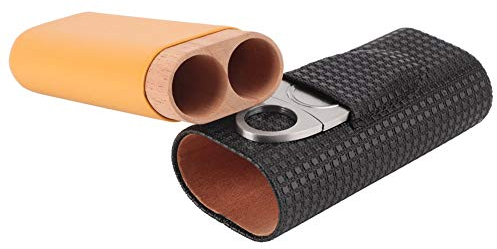 Für COHIBA Classic Leather Travel 2 Tube Zigarrenetui Humidorhalter für Man Hot