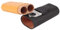 Für COHIBA Classic Leather Travel 2 Tube Zigarrenetui Humidorhalter für Man Hot