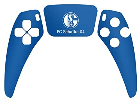 DeinDesign Skin kompatibel mit Sony Playstation 5 Controller PS5 Folie Sticker Bundesliga FC Schalke 04 Fußball