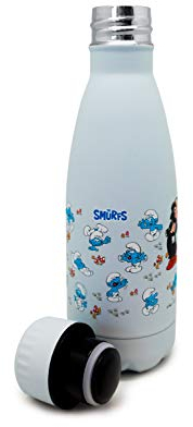 Nerthus FIH 773 Botella Termo Doble Pared diseño Color 500 ml, Acero Inoxidable, Libre de BPA, 18/8, Tucanes Rojo, 350 ml