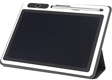 Topiky 10,1-Zoll-LCD-Handschrifttafel mit Ledertasche und Stiftset, Elektronischer Notizblock LCD-Tablet-Zeichenblock Business Supply Handmalwerkzeug(schwarz)