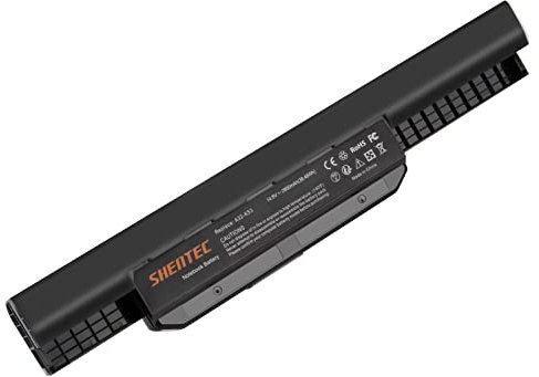 Shentec Batterie A32-K53 A41-K53 pour ASUS X53S X54H K53 K53E K53S K53SD K53SJ K53SV K53T K53U X53 X53E X53SC X53SV A53E A53S X54 X54C X54L A43S X44H A53 A53E A54 A54C A42-K53 (14.8V 2600mAh)