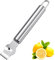 Lemon Zester Peeler, Professional Lemon Grater Zester, Stainless Steel Lemon Slice for Gin Cocktails, Lime Oranges, Grapefruit, Handheld Kitchen Tool,6.5 Inch