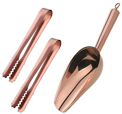 8 oz Eisschaufel, Buyer Star Eisschaufel aus Edelstahl für Eismaschine, Schaufel für Süßigkeitsmehl, Küche, Bar, Party, Haustier, Tier, Hundefutter, Schaufel, Strandschaufel, Kupfer