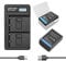NATNO 2 Pack BLX-1 Batteries and LCD Display Dual Battery Charger for OM-1 OM1 OM-1 Mark II Mirrorless BLX-1 BLX1 Blx 1 SBCX-1 Lithium-Ion Replacement Camera Battery- 7.2V 2000mah