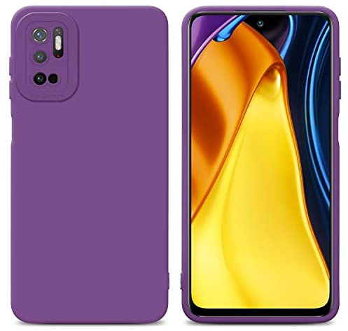Cadorabo Hülle kompatibel mit Xiaomi RedMi Note 10 5G Poco M3 PRO 5G Schutzhülle TPU Silikon Case Liquid Design mit Kameraschutz Slim Case Hülle für Xiaomi RedMi Note 10 5G Poco M3 PRO 5G in Lila