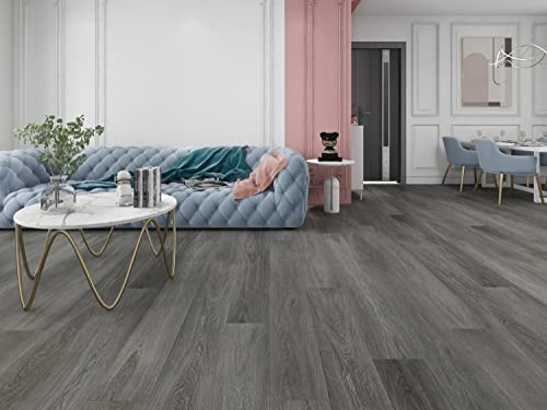 VEREG Vinyl, PVC Bodenbelag, Click Vinyl, Vinylboden, Vinyl Laminat Dielen Oak Chicago IXPE Basicline, incl. Trittschall, 1220x180x4,5mm, 2,196m2/Paket