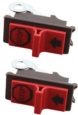 MCHNIC 2x Stopschalter für Husqvarna 36 40 41 45 50 51 55 61 66 136 137 141 142 254 257 261 262 266 268 272 281 288 340 345 362 365 371 372 394 395 Motorsäge