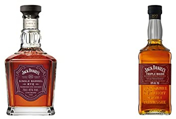 Jack Daniel's Single Barrel Rye Whiskey, 70cl & 's Triple Mash Blended Whiskey, 70 cl
