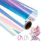 Ticeed 1 Rolle Regenbogen-Effekt Geschenkpapier Cellophanfolie Mit 2 Bänder 80cmx15M Schillerndes Filmpapier für Hochzeit Blumenstrauß Geschenk Kunst Handwerk