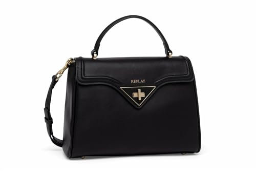 Replay Damen Handtasche aus Kunstleder, Black 098 (Schwarz), Onesize