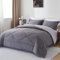 beeweed Bettdecke 240x220 Ganzjahresdecke Wende-Steppdecke 300 GSM 4 Jahreszeiten Bettdecke Duvet 220x240cm Weiche Mikrofaser Schlafdecke mit Kissenbezüge