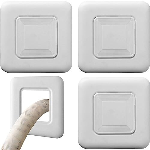 Fopytu 4pcs Orificio De Aire Acondicionado Cubierta Decorativa De Alambre De Alambre De Pared De Abdominales Cubierta De Aire Acondicionado para Panel De Polvo Decoración del Panel De Enchufe para