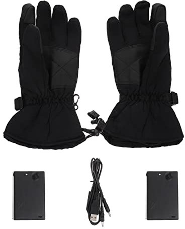 1 Paar Handschuhe Damen Touchscreen Beheizte Thermohandschuhe Winddicht für Kaltes Wetter