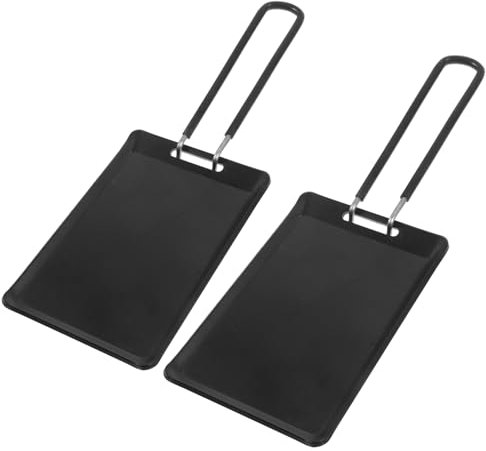Healeved 1set Piastra Barbecue Acciaio Inossidabile con Manico Rimovibile Padella Portatile per Picnic e Cottura all Aperto Piastra Piatta per BBQ Facile da Pulire e