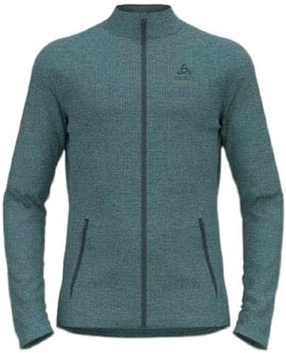 ODLO Herren Tencia Langarm Shirt Mit Reißverschluss, Arctic Melange, M EU