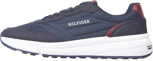 Tommy Hilfiger Sneaker Hombre Mid-Top, Azul (Desert Sky), 42 EU