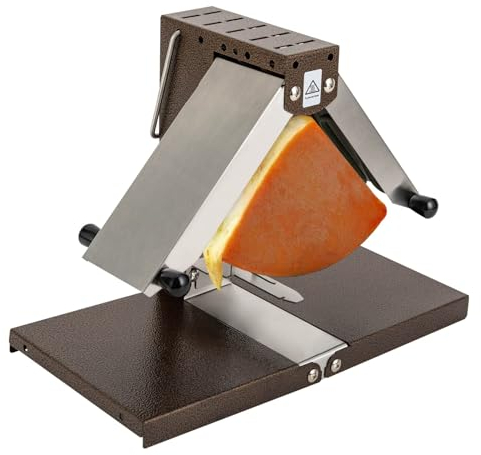 COUCHO Fusor de Queso Raclette, máquina eléctrica Comercial for derretir Queso, Calentador Plegable for Parrilla de Queso, Calentamiento rápido, ángulo de 90 ° Ajustable for Restaurante Occidental