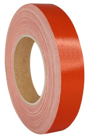 KS24 Products Gaffer Tape orange, 12 mm x 50 m | Premium Gewebeklebeband, stark klebend & wiederablösbar