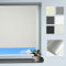 Rollmayer Verdunklungsrollo Thermorollo Klemmfix ohne Bohren, Seitenzugrollo Thermo Rollo für Fenster und Tür (Thermorollo-Sand - 110 x 150 cm - BxH)