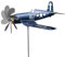 Metall Flugzeug Windmühle Spinner | Wetterfestes Flugzeug Windspiel | Flugzeug Windrad Flugzeug Windspinner Wetterbeständig Flugzeug Wind Spinner Metall Flugzeug Windspiel für Hof