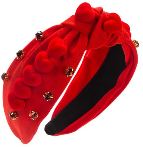 scicent Haarschmuck Hochzeit Damen Haarreif Glitzer Strass Haarreifen Breit Geknotet Haarband Barock Stirnbänder mit Kristall für Frauen Mädchen Geburtstagsgeschenk - 26719