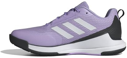 adidas Damen Novaflight 2 Indoor Shoes Sportliche Schuhe, Powder Plum/Zero Metalic/Core Black, 46 EU