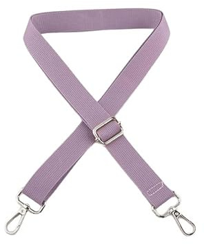 Blausky 1 Stück Tasche Schultergurte Taschengurte zum Wechseln,Taschengurt 2.5 cm Breit,Verstellbarer Schultergurt 75-145 cm,Schulterriemen,DIY Tragegurt für Rucksack Handtasche,Lila B+Silberschnalle
