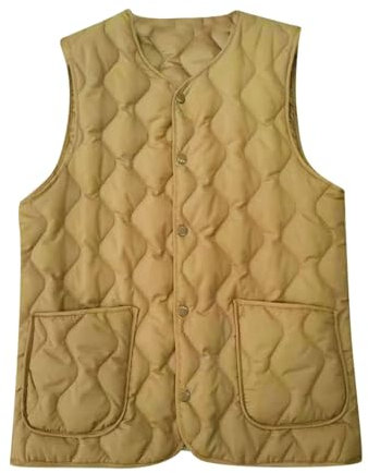 Womens Plus Size Waistcoats - Thermal Vests Puffer Body Warmer For Women Ladies Sleeveless Bodywarmer Winter Soft Jacket With Pockets Puffer Long Body-Warmer Coat for Light Rain, Autumn, Winter