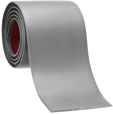 PATIKIL Selbstklebende Bodenübergangsleiste 76 mm x 2 Meter, Vinyl Laminatboden Flachteiler zum Verbinden von Bodenfugen Türrahmen Teppichabdeckung Bodenfliesen Grau