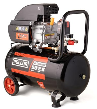50L Air Compressor 9.6 CFM 2.5HP 8 Bar 115psi Direct Drive 50 Litre Tank (50L)