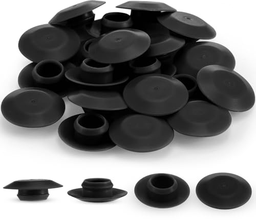 20 Pcs Door Threshold Screw Covers, Adjustable Sill Cap Plugs, Black